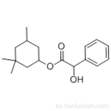 Ácido bencenacético, a-hidroxi, 3,3,5-trimetilciclohexil éster CAS 456-59-7